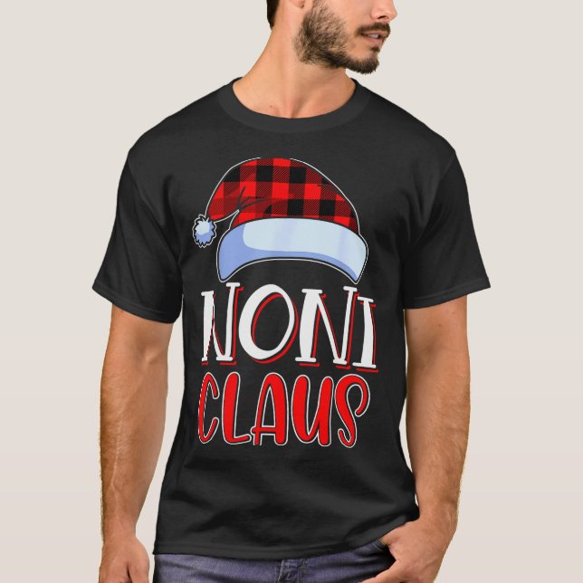 Noni Claus Santa Family Matching Christmas Pajamas T-Shirt (Front)