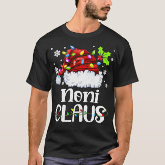 Noni Claus Santa Hat Christmas Light Xmas Family T-Shirt