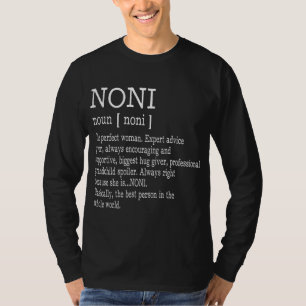 Noni Definition Grandma Mother Day Gifts Women T-Shirt