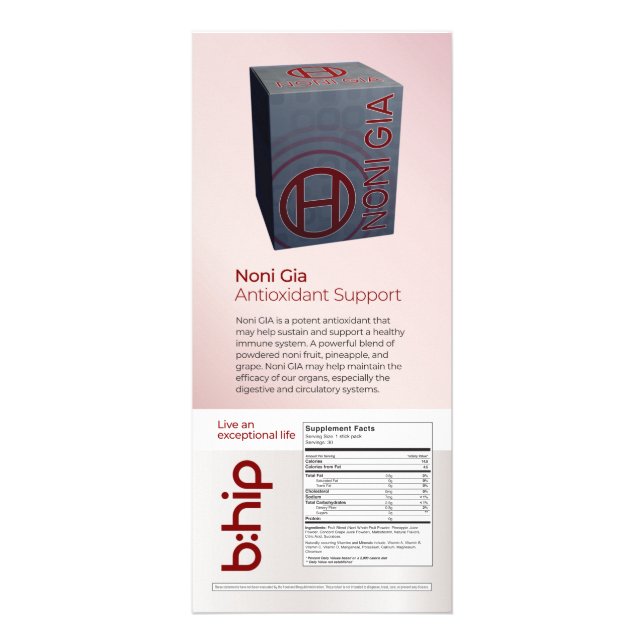 NONI GIA RACK CARD (Front)