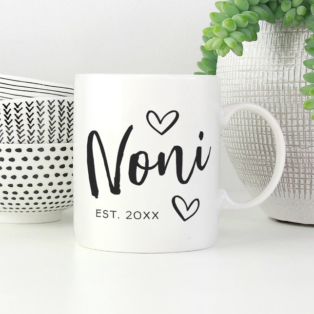 Noni Year Established Grandma Coffee Mug (Creator Uploaded)