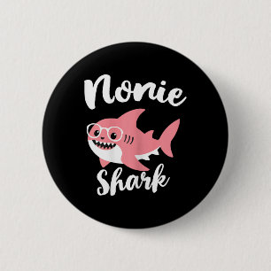 Nonie Shark Mother's Day Grandma Funny 6 Cm Round Badge