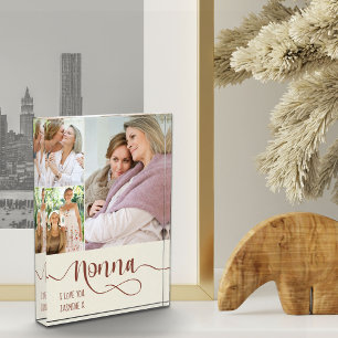 Nonna Calligraphy I Love You 3 Photo Cream Spice Block