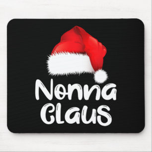 Nonna Claus Christmas Family Matching Santa Hat Pa Mouse Mat