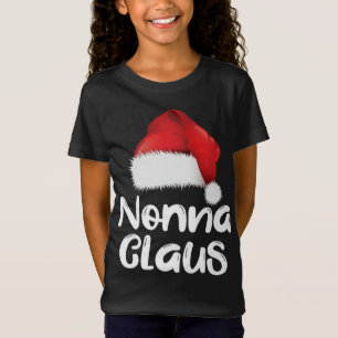 Nonna Claus Christmas Family Matching Santa Hat Pa T-Shirt