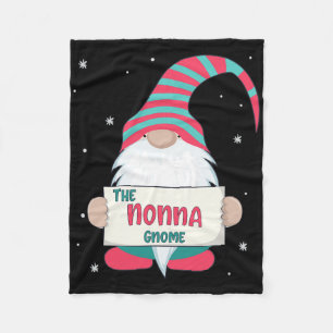 Nonna Gnome Family Matching Christmas Cute Gift Pa Fleece Blanket