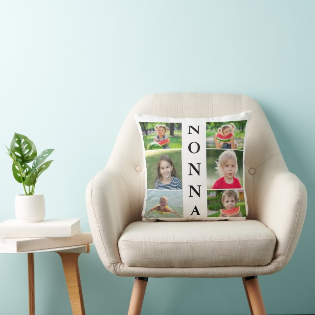 Nonna Grandma Photo Collage  Cushion (Chair)