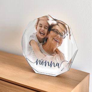 Nonna Grandma Script Overlay Photo Block