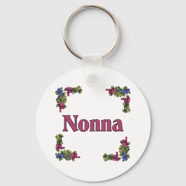 Nonna (Italian Grandmother) Key Ring (Front)
