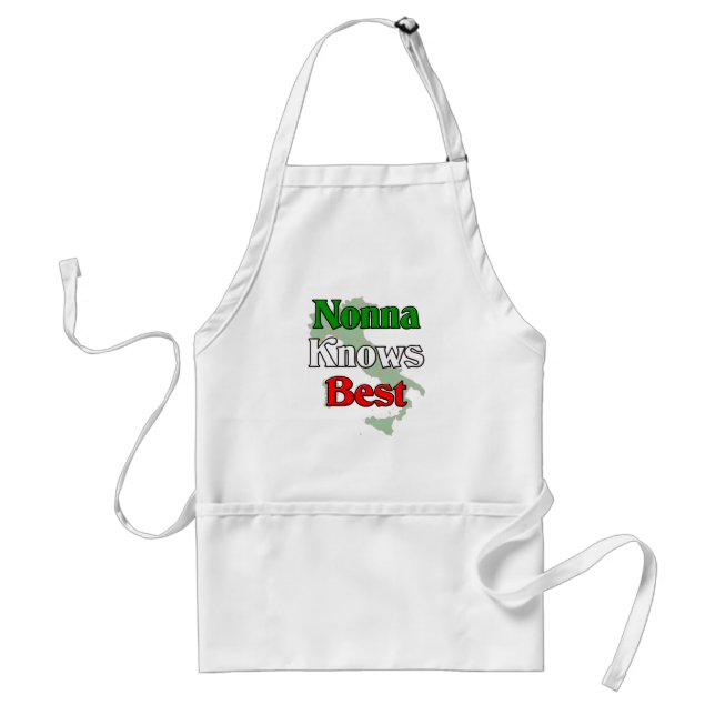 Nonna (Italian Grandmother)m Knows Best Standard Apron (Front)