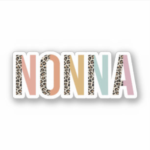 Nonna Leopard Print, Nonna Nana Gift, Grandmother