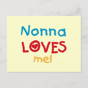 Nonna Loves Me T-shirts and Gifts Postcard