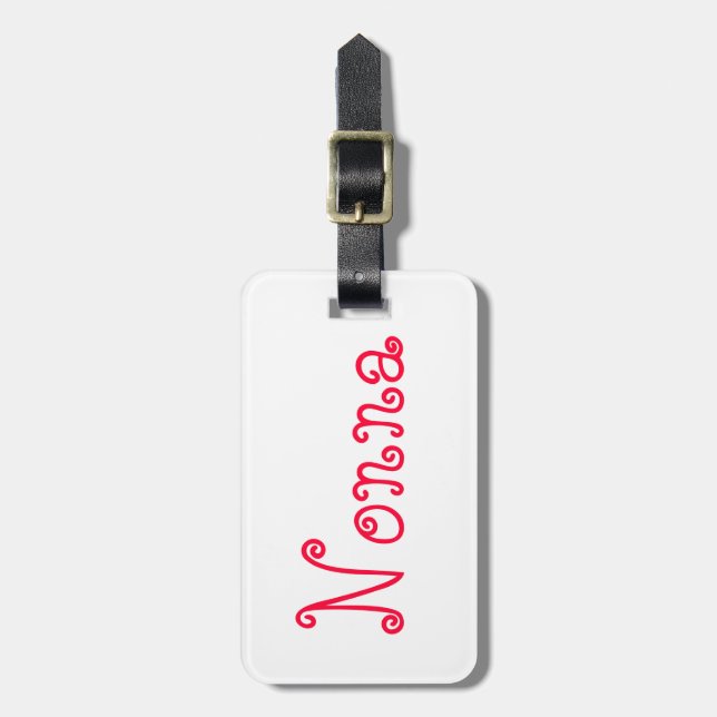 "Nonna" Luggage Tag (Front Vertical)