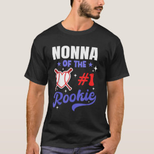 Nonna Of Rookie 1st Baseball Birthday Party Theme  T-Shirt