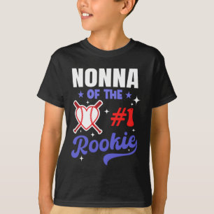 Nonna Of Rookie 1st Bysebyll Birthday Party Theme T-Shirt