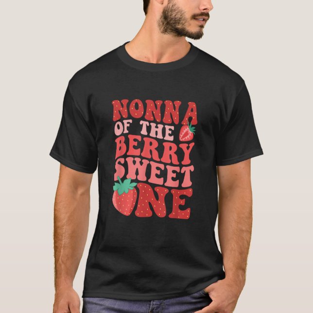 Nonna Of The Berry Sweet One Strawberry  T-Shirt (Front)