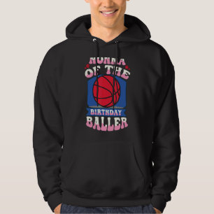 Nonna Of The Birthday Baller Basketball Theme Bday Hoodie