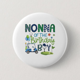 Nonna Of The Birthday Boy Hole In One Golf Sport 6 Cm Round Badge