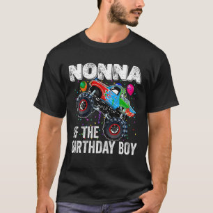 Nonna of the Birthday Boy Monster Truck Birthday F T-Shirt