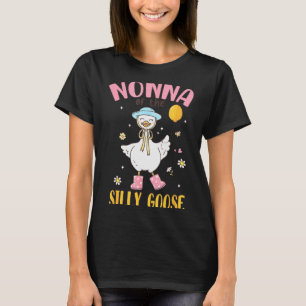 Nonna Of The Silly Goose First Birthday Family Mat T-Shirt