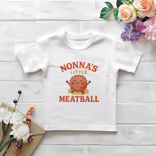 Nonna’s Little Meatball   Cute Italian  American Baby T-Shirt
