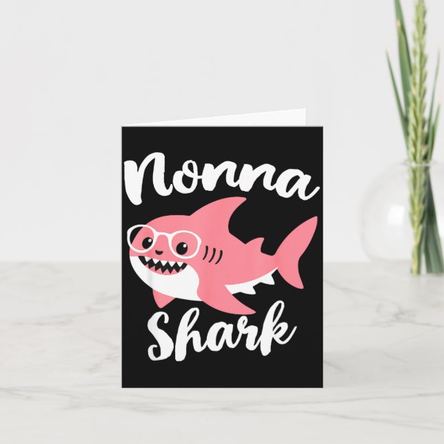 Nonna Shark Mother's Day Grandma Funny  Card (Front)