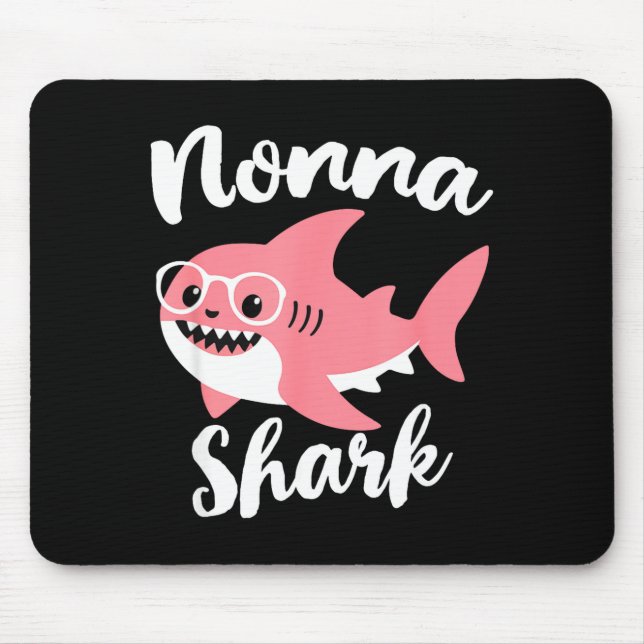 Nonna Shark Mother's Day Grandma Funny  Mouse Mat (Front)