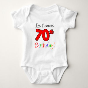 Nonna's 70th Birthday Baby Bodysuit