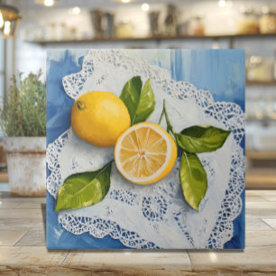 Nonna's Italian Lace & Lemons Tile