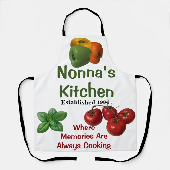 Nonna's Kitchen Apron (Front)