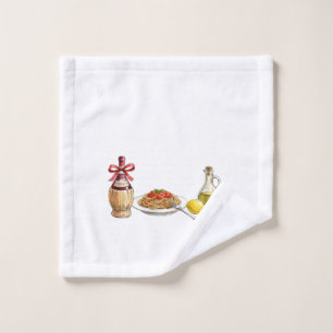 Nonna's Kitchen Coquette Aesthetic - Italian Summe Wash Cloth
