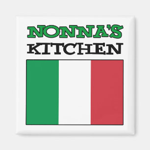 Nonna's Kitchen Italian Flag Magnet