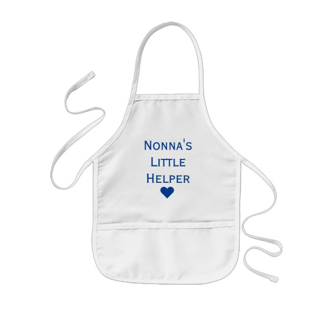 Nonna's Little Helper Grandkids Kids Apron (Front)