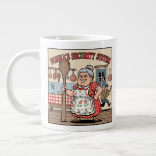 Nonna's Security System Large Coffee Mug