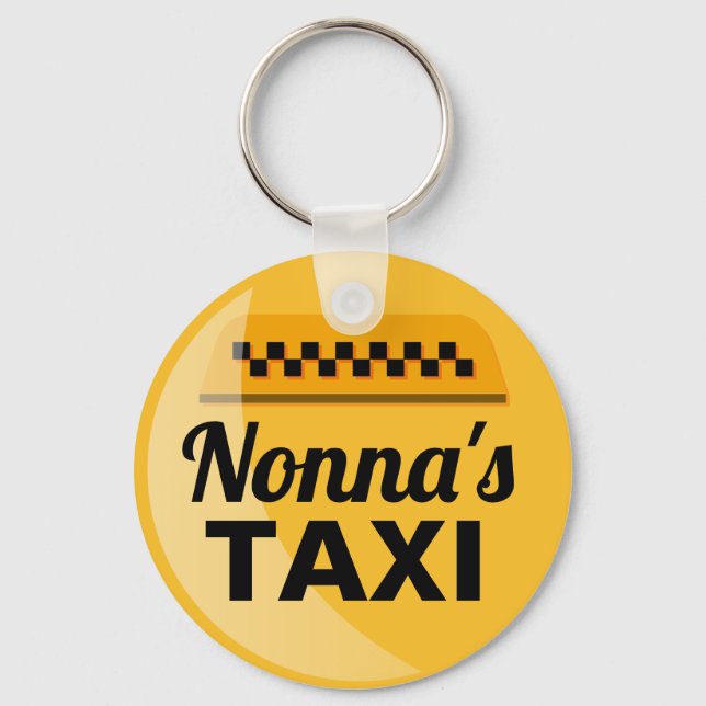 Nonna's Taxi Keychain (Front)