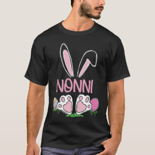 Nonni Bunny Easter Eggs Matching Family Cute Easte T-Shirt