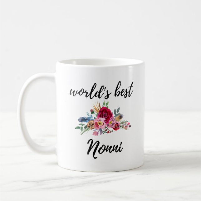 Nonni Gift Idea Mug Italian Grandma World's Best (Left)
