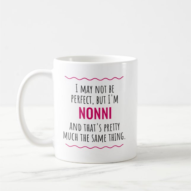 Nonni Gift Italian Grandmother Grandma Gift Idea Coffee Mug (Left)