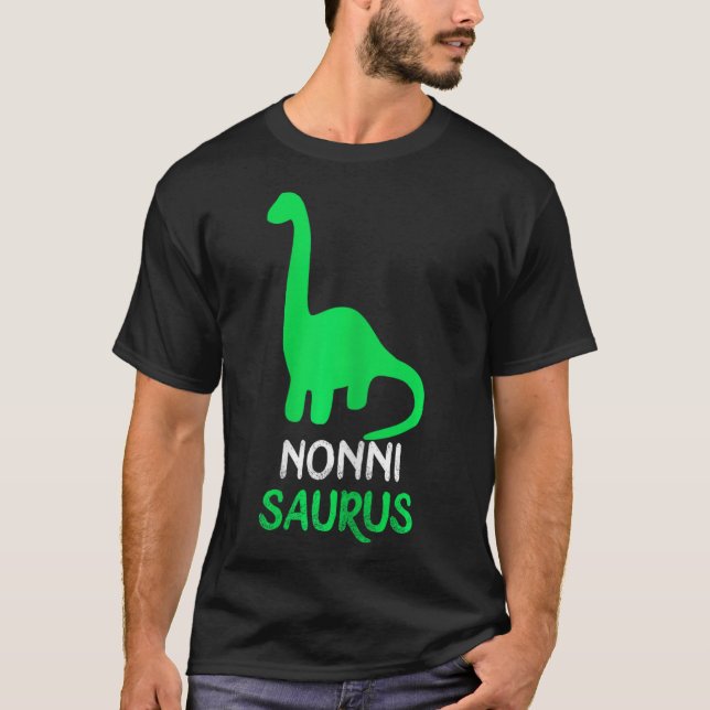 Nonni-saurus Funny Dino Dinosaur Nonnisaurus  T-Shirt (Front)