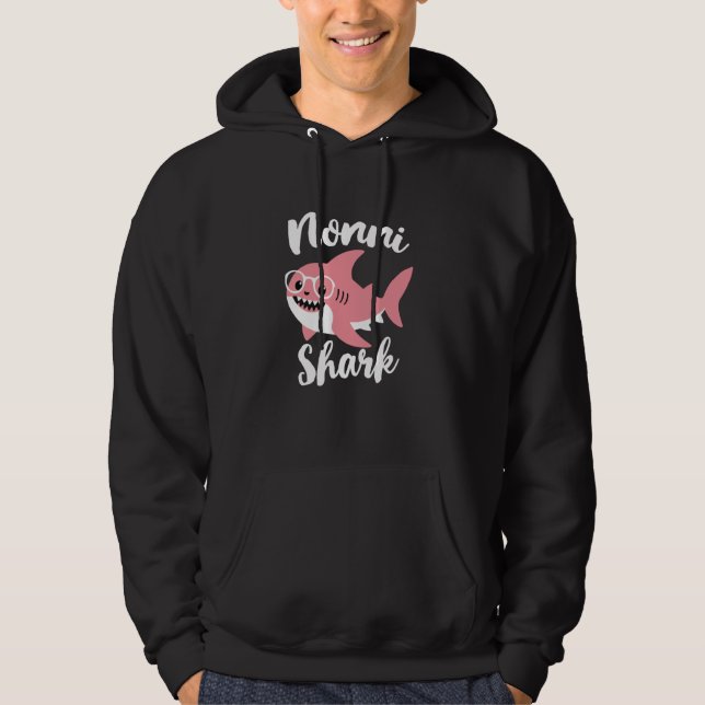 Nonni Shark Mother's Day Grandma Funny Hoodie (Front)