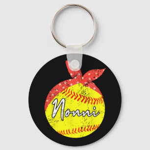 Nonni Softball Ball Mothers Day Key Ring