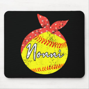 Nonni Softball Ball Mothers Day  Mouse Mat