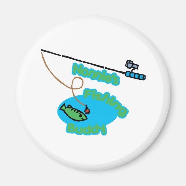Nonnie's Fishing Buddy Magnet (Front)