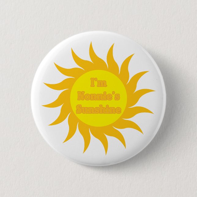 Nonnie's Sunshine 6 Cm Round Badge (Front)