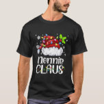 Nonnie Claus Santa Hat Christmas Light Xmas T-Shirt<br><div class="desc">Nonnie Claus Santa Hat Christmas Light Xmas Family Shirt. Perfect gift for your dad,  mom,  papa,  men,  women,  friend and family members on Thanksgiving Day,  Christmas Day,  Mothers Day,  Fathers Day,  4th of July,  1776 Independent day,  Veterans Day,  Halloween Day,  Patrick's Day</div>