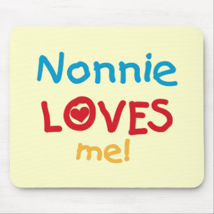 Nonnie Loves Me Tshirts and Gifts Mouse Mat