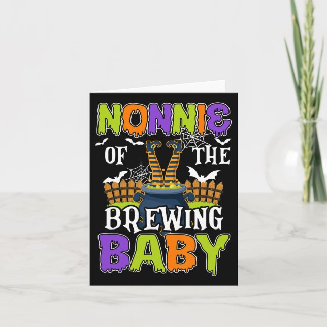 Nonnie Of The Brewing Byby Hallowen Costume  Card (Front)