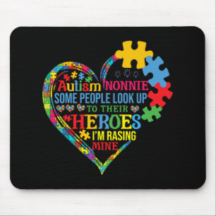 Nonnie Raising Hero Mothers Day Autism Nonnie Fami Mouse Mat