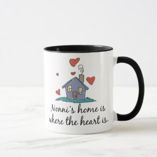 Nonni's Home  is Where the Heart is Mug