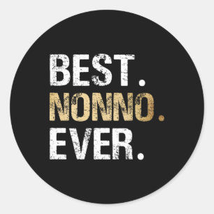 Nonno Gift From Granddaughter Grandson Best Nonno Classic Round Sticker